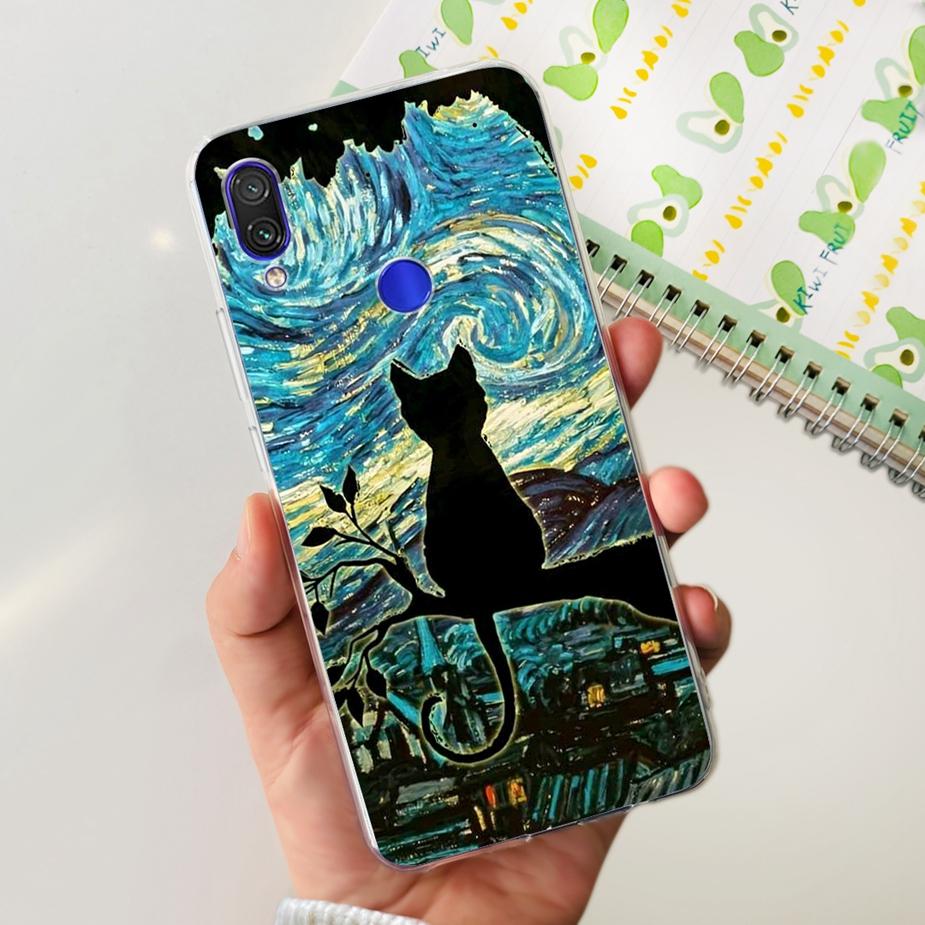 For Xiaomi Redmi Note 7 Pro Case Redmi7 Cute Panda Painted Cover Clear Silicone Soft TPU Phone Case For Redmi 7 Note7 Pro Bumper