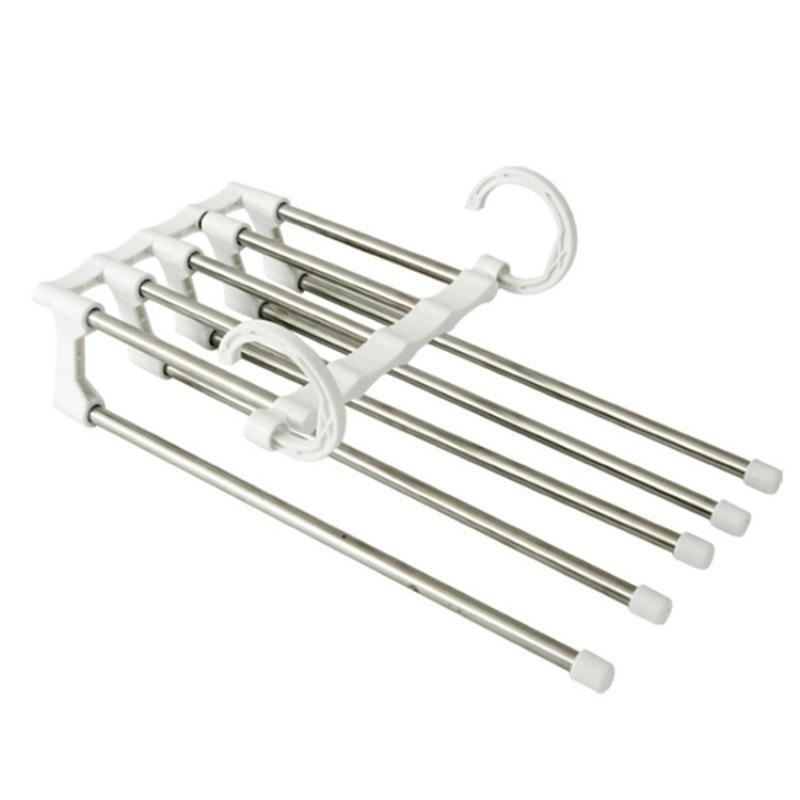 5-in-1 White Pants Rack - 1 Piece