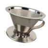 Stainless Steel Coffee Dripper Hand Drip Coffee Maker Stainless Steel Filter Cup Manual Coffee Filter for Home Use