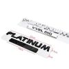3D ABS PLATINUM VVEL DIG V8 Letters Logo Car Trunk Badge Emblem Decals Sticker For Nissan Patrol Y60 Y61 Y62 Armada Accessories