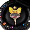 Unique Rhinestone Ballet Dancer Pin for Women and Girls Stylish Jewelry for Events