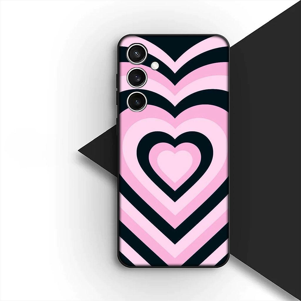 Star Dark Red Heart Love Phone Cover Soft Case for Samsung Galaxy S10 S8 S9 Plus A33 A34 A31 70 A71 A72 Note 20 9 8 S10E Casing
