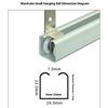 2Pcs Curtain Rails Pulleys Sliding Door Pulley Hanging Track Pulley Block For Sliding Door Cabinets Window Hardware