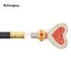 White Red Love Artificial Diamond Walking Cane Fashion Decorative Walking Stick Gentleman Elegant Cosplay Cane Crosier 97cm
