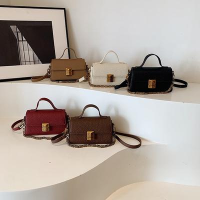 Today's Popular Bag Women's New Fashionable Texture Shoulder Messenger Bag Simple Commuter Small Square Bag Versatile Portable