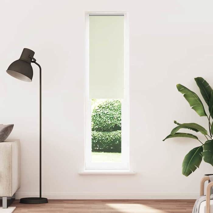 VidaXL Roller Blind Blackout Off-white 45x210cm Fabric Width, Day and Night Blind, Kitchen Blind, Blind 4011689