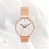 Fieldwork (Fieldwork) Women's and Men's Analog Simple Unisex Watch with Stainless Steel Band, Unish Pink Gold (JN033-2)