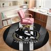 Football Club Print Round Rug, Washable Floor Carpet, For Entryway Dorm Laundry Room Office Study, Home Decor Birthday Christmas Gift