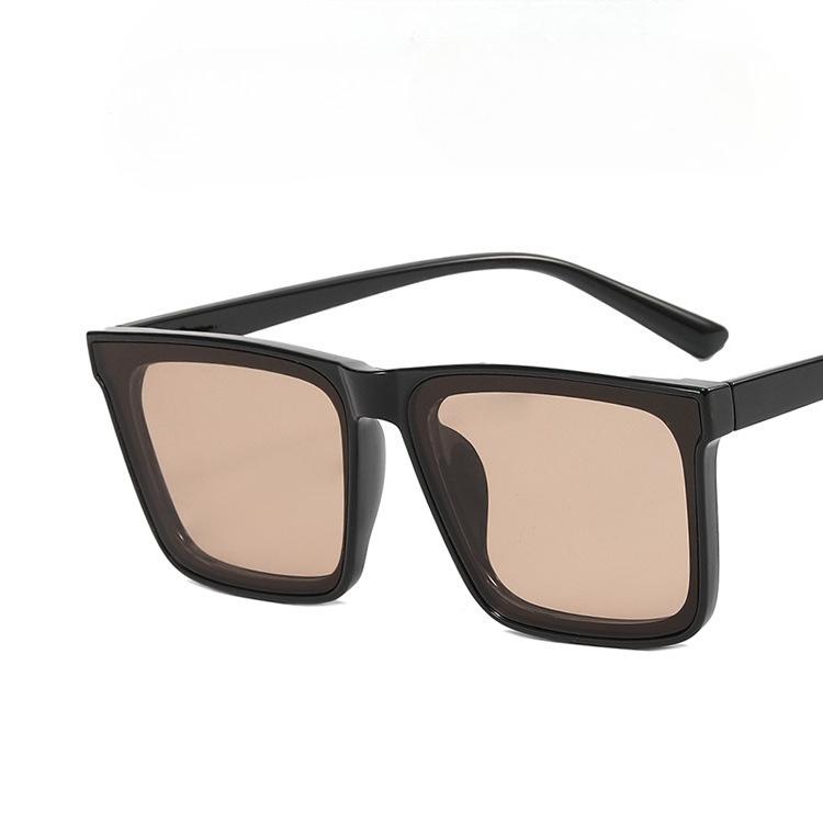 Square Sunglasses Women Men Oversized Retro Black UV400 Anti-UV Driving Sun Glasses Shades Goggle