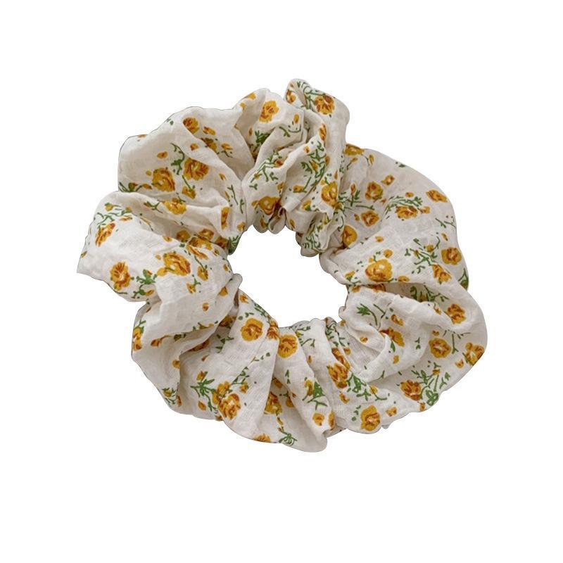 10Pcs Small Fresh Crushed Lattice Cloth Hair Elastics No Slip Durable Hair Ties Suitable for Women Girls Sports & Daily Wear
