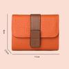 Pebbled PU Leather Card Holder Secure Buckle Closure Multiple Slots Soft Lightweight Pocket Wallet for Casual Daily Use