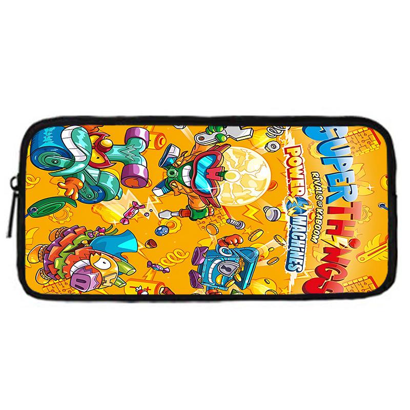 Child School Super Z-Zings s-SuperThings Backpack with Lunch Bags ,Pencil Bags ,School Bags for Boys Girls Best Gift