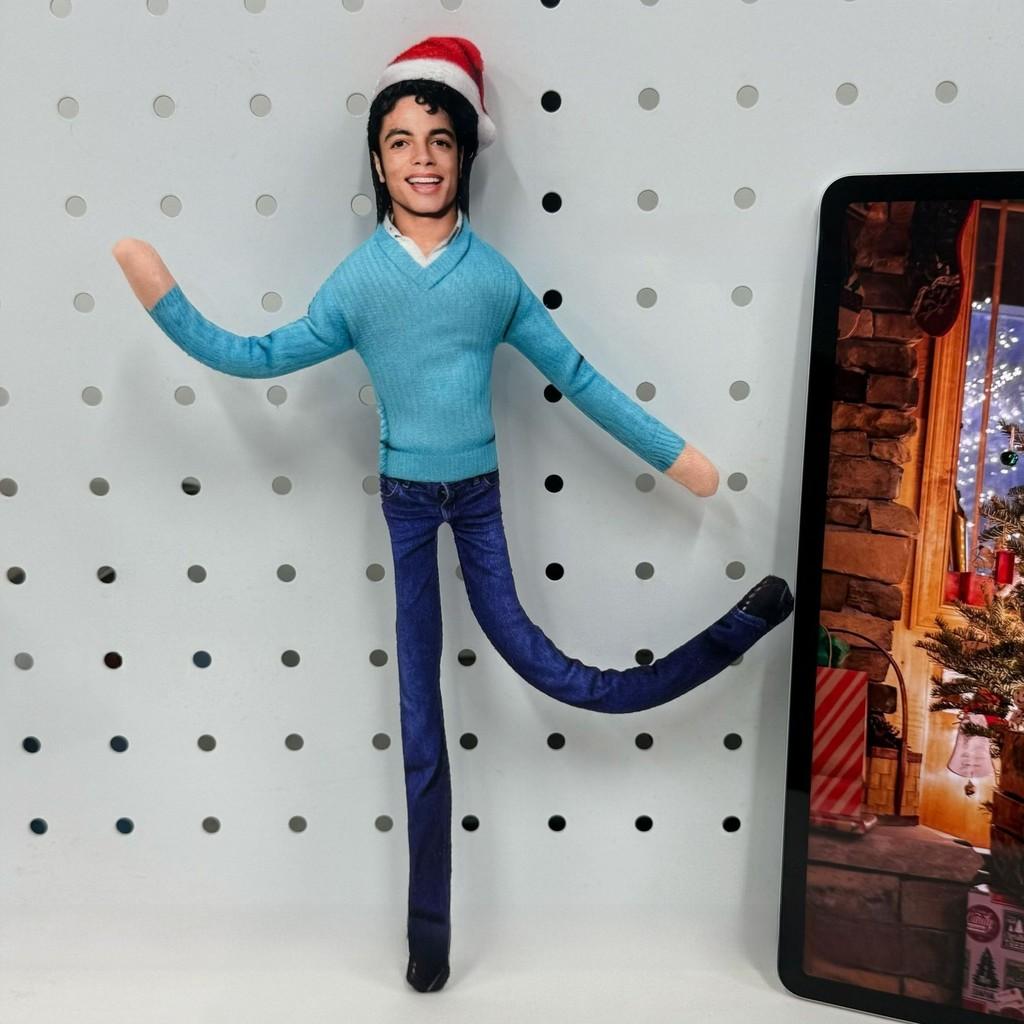 Michael Jackson Christmas Plush Collectible With Poseable Skeleton For Fans