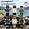 Analog Quartz Wristwatch Small Second Sub-Dial Retro Watch Vintage Luminous Watch  Outdoor