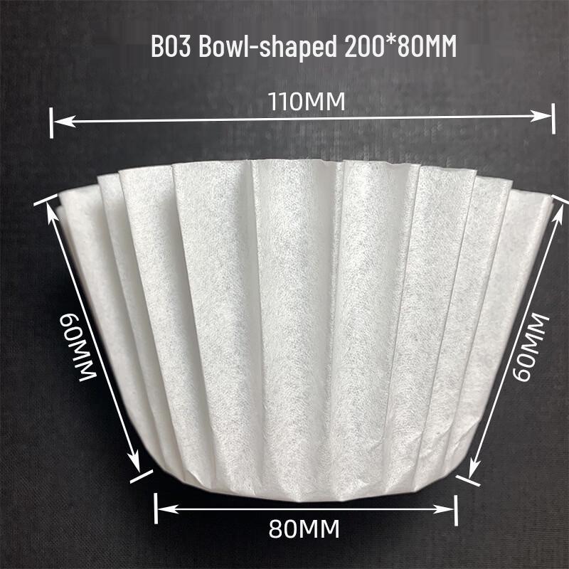 Oeny Bleached Wavy Coffee Filter Papers