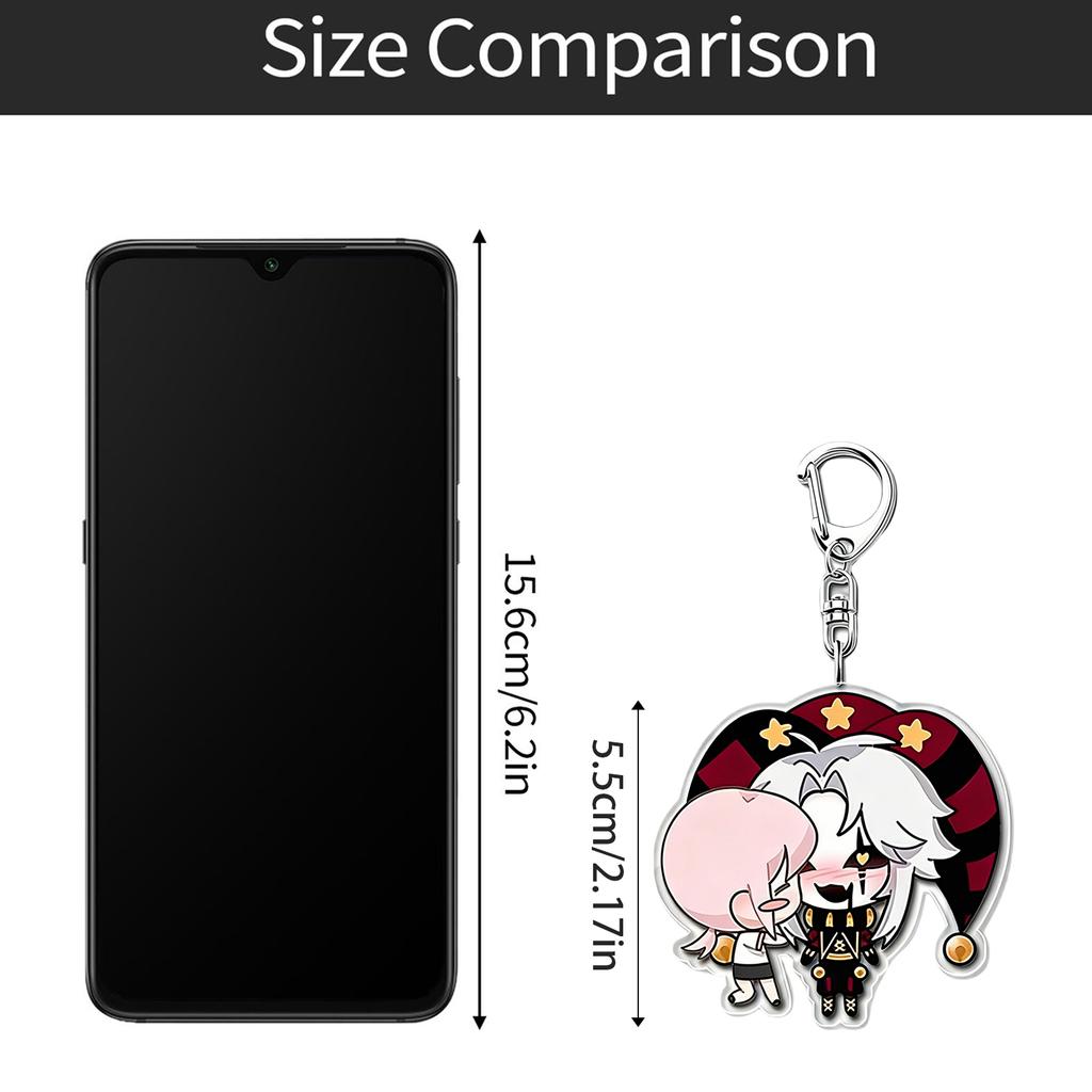 Cute Game Character Keychain Bag Pendant Durable Metal Key Ring Accessory for Kids Friends Gift Practical Everyday Use