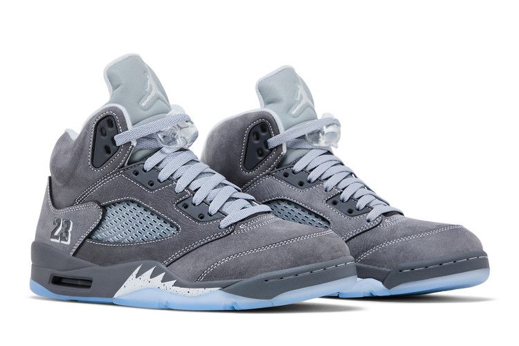 Men's Sneakers Jordan 5 Retro Wolf Grey (2026) Anthracite/Wolf Grey/Clear/Black
