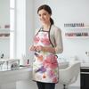 Creative Nail Polish Pattern Hairdresser Apron Waterproof Oilproof Cooking Baking Apron Bar Working Clothes For Woman Men
