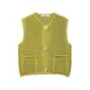 Womens Crochet Knit Vest 2026 Fall Winter Sleeveless Openwork Cardigan Streetwear Casual Outfit