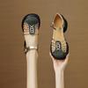Genuine Leather Woman High Heel Sandals Summer Designer Classic Casual Shoes Street Senior Sexy Ladies Hollow Sandalias De Mujer