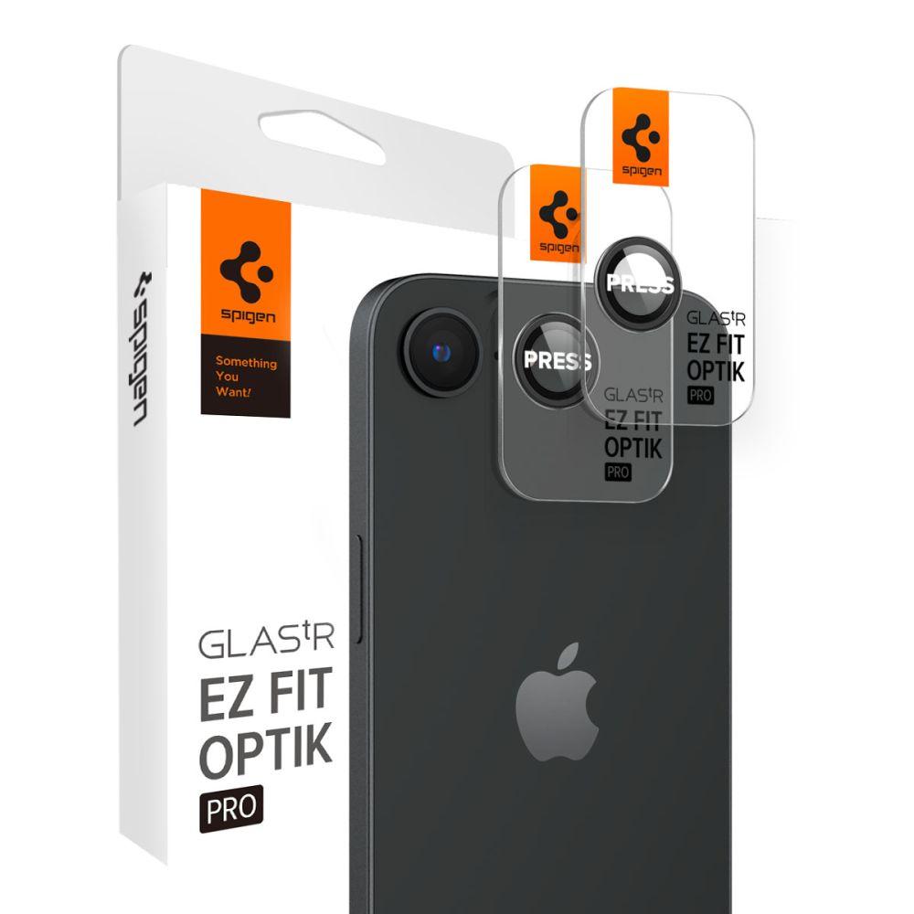 Osłona Aparatu Spigen Optik Pro Glas.tr Ez Fit Camera Protector 2-Pack Iphone 16E Black