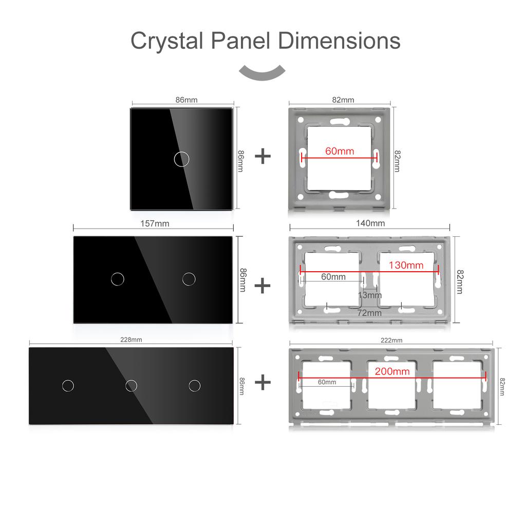 BSEED 1/2/3Gang Zigbee Wall Touch Switches Plus EU Sockets Double Triple Light Switches Tuya Smart Life App Neutral Required