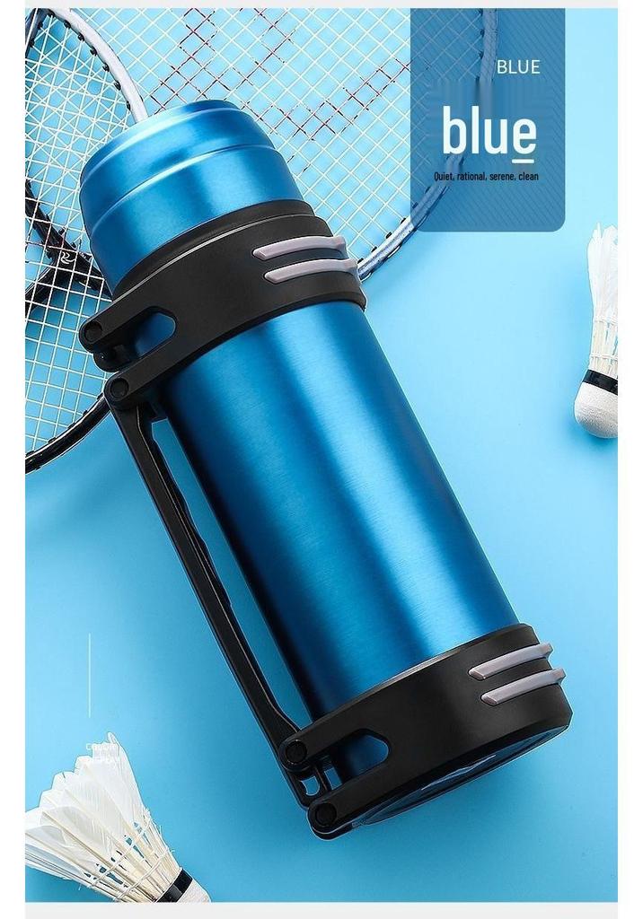 Großes Fassungsvermögen 304 Edelstahl Thermoskanne, Isolierter Outdoor-Becher für Heißwasser, Reise-Wasserkocher für das Auto