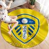 Leeds United Custom Name Round Area Rug,Carpet Rug for Living Room Bedroom Sofa Playroom Decor,Non-slip Floor Mat