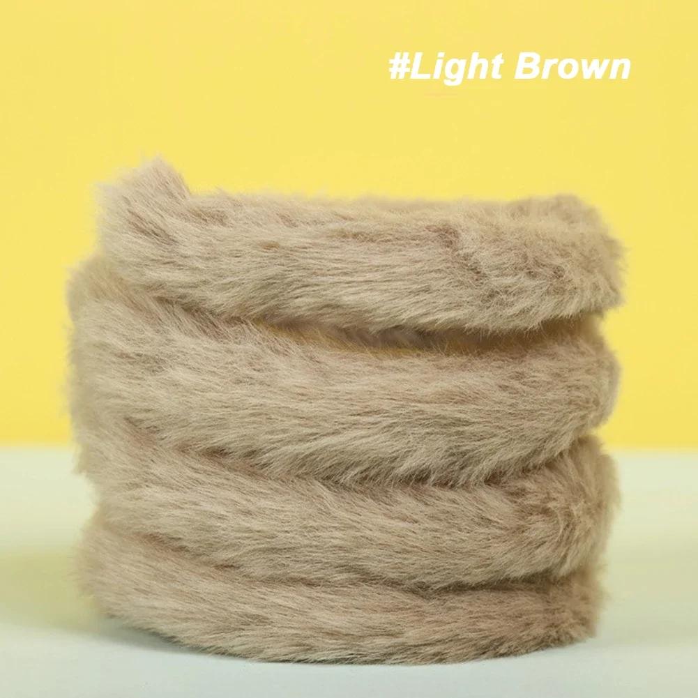 1m Plush Rabbit Hair Twisting Rod Color Fur Ribbon Tapes Rod DIY Gift Plush Twist Wire Stick Dog Toy Handmade Sewing Accessories