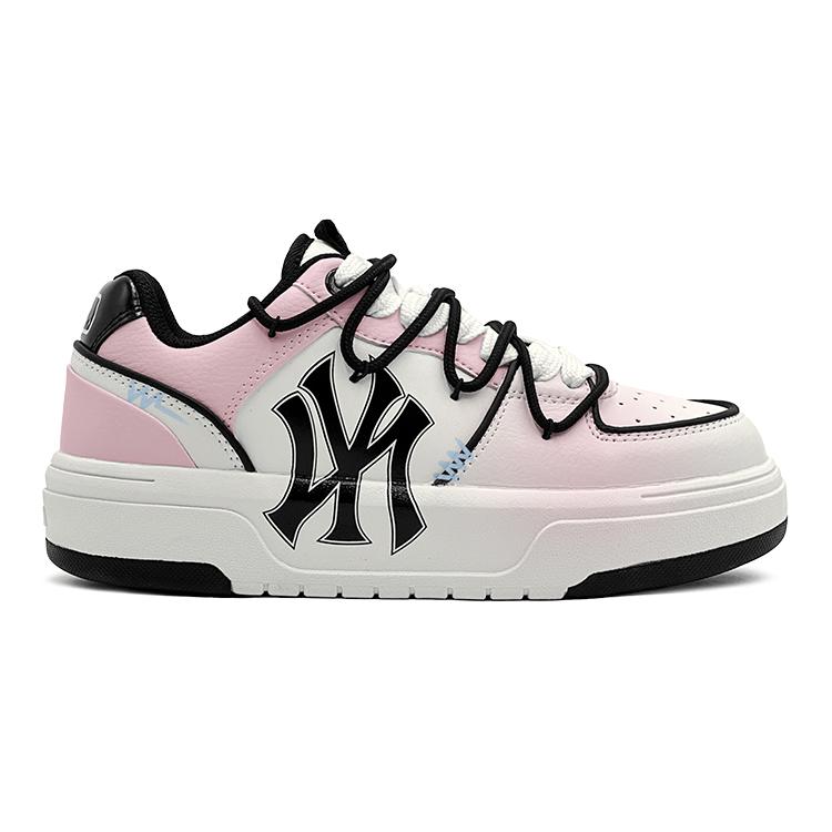 MLB Chunky Liner Romantic, Casual, Mismatched Repainted Low top Skateboard Shoes Unisex Blue Pink 3ASXCA12N-50WHS(TeamS-)