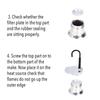 AEE4-1 Piece Spout Stovetop Italian Coffee Maker Enjoy Delicious Coffee In No Time Aluminum Alloy Silver