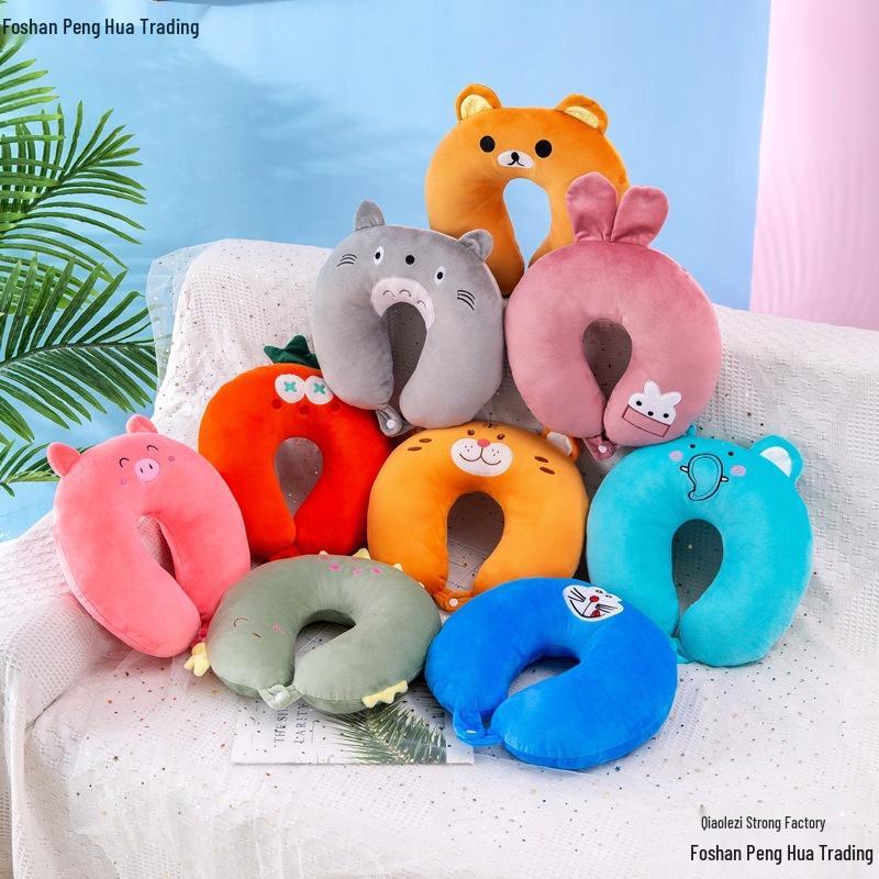 Animal Cartoon U-shaped Pillow - Cute Souvenir Gift for Kindergarten or Birthday