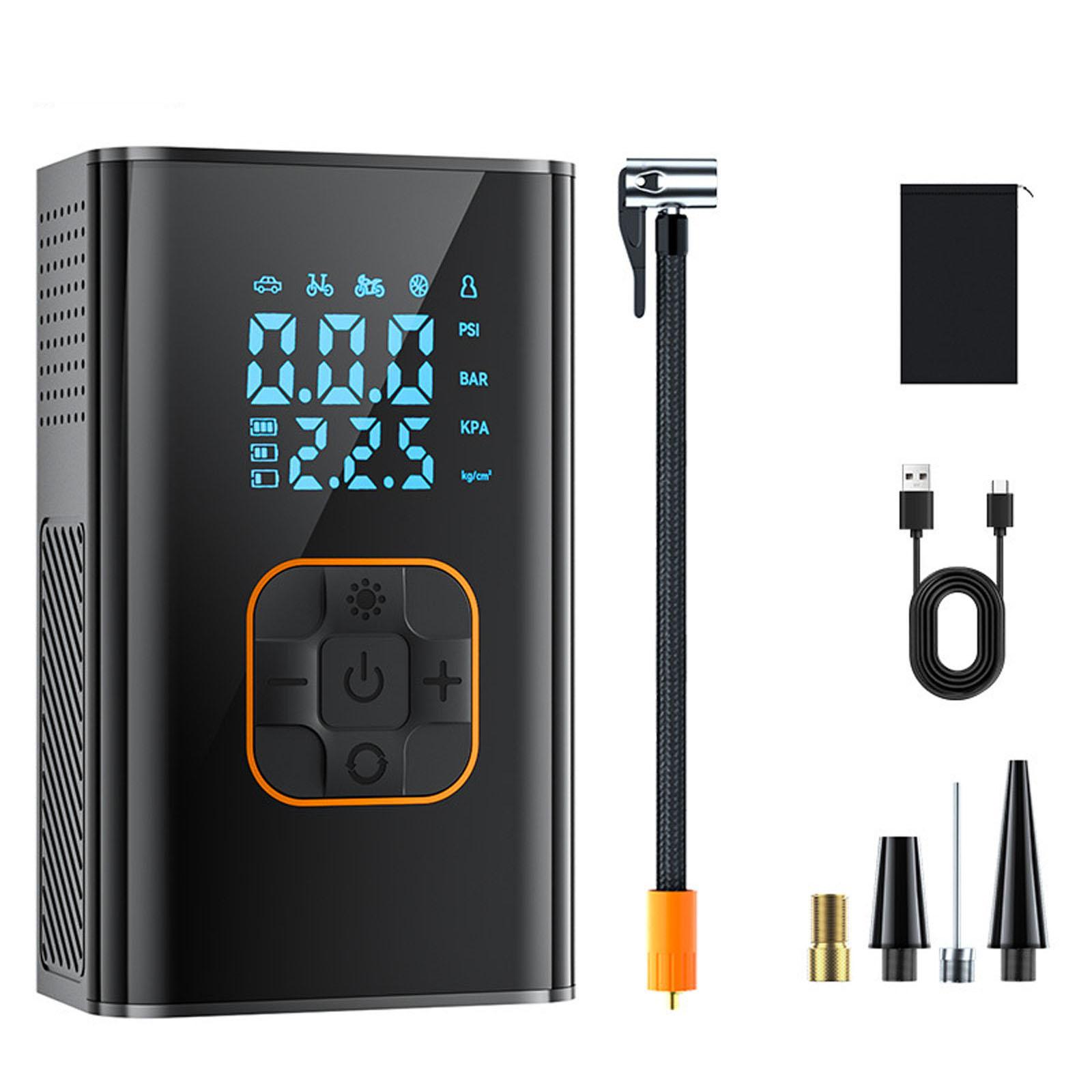 

MotorX Накачка шин Портативный компрессор 2-го поколения, Большая накачка шин Скорость 0 секунд Быстрая накачка, Емкость аккумулятора 15000 мАч, 65 Вт One Size