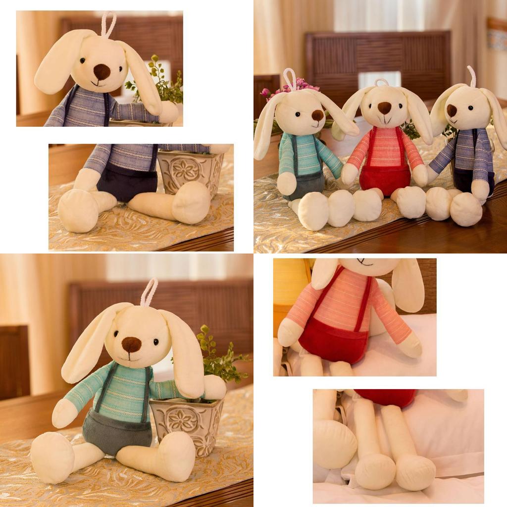 Plush Bunny Stuffed Animal With Soft Fabric For Kids Gift And Play