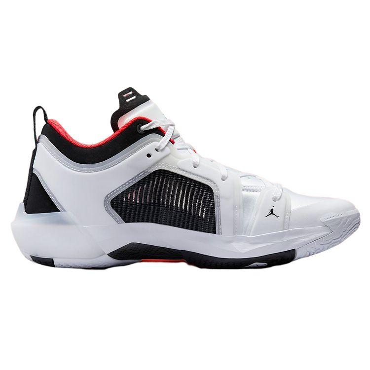 Air Jordan 37 Low Siren Red Men Sneakers White Black DQ4122-100