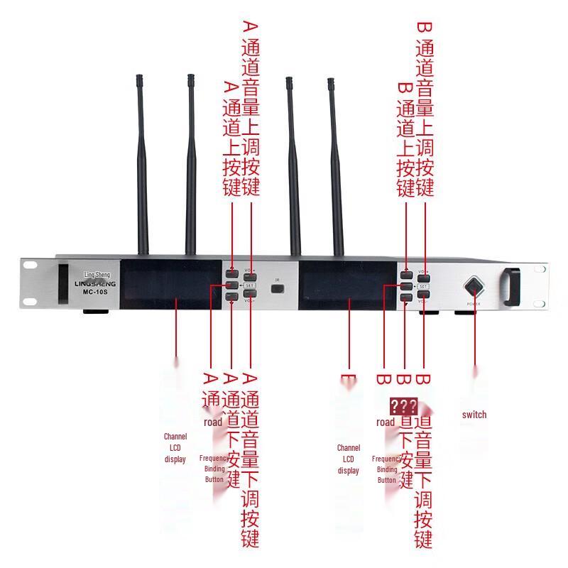 LINGSHENG Home Karaoke System with Amplifier and Song Player (CN version)