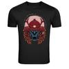 Samurai Skull Warrior Helmet Graphic T-Shirt