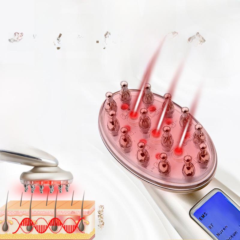 Electric Scalp Care Massaging Comb with Light Therapy and Hair Growth Applicator