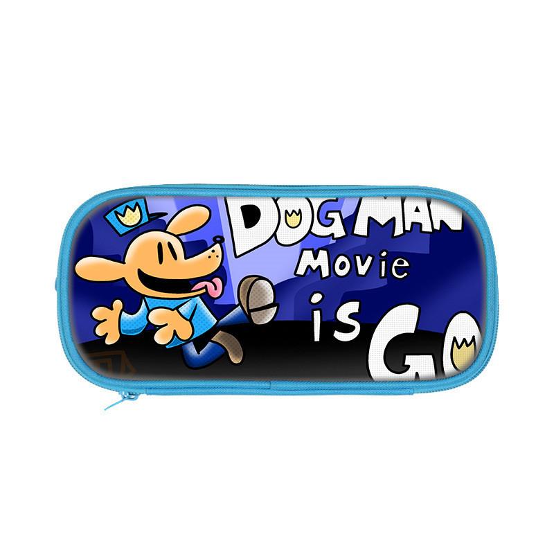 Dog Mans Cat Cartoon School Pen Bag With Durable Polyester For Elementary Students