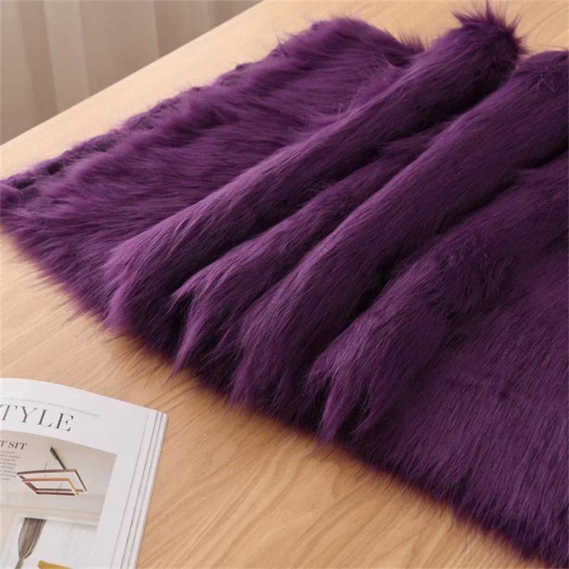 5cm Plush Thickened Fur Fabric By The Meter Coats Bags Clothes Sewing High-grade Imitation Fox Cloth Decorative Winter Plain Diy