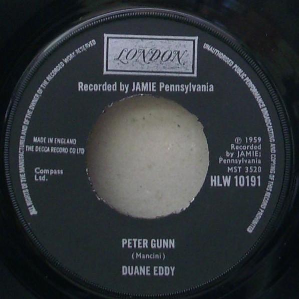 

7inch Record DUANE EDDY - Peter Gunn HLW10191 LONDON RECORD 1968 UK Rock Used