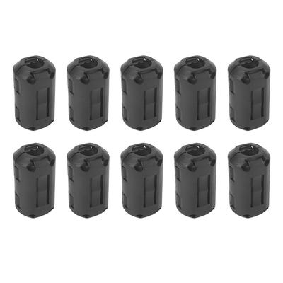 10Pcs 5mm Clip On Cable Connector Anti-Interference RFI EMI Noise Magnetic Filter High Efficiency for USB Audio Video Power Cord