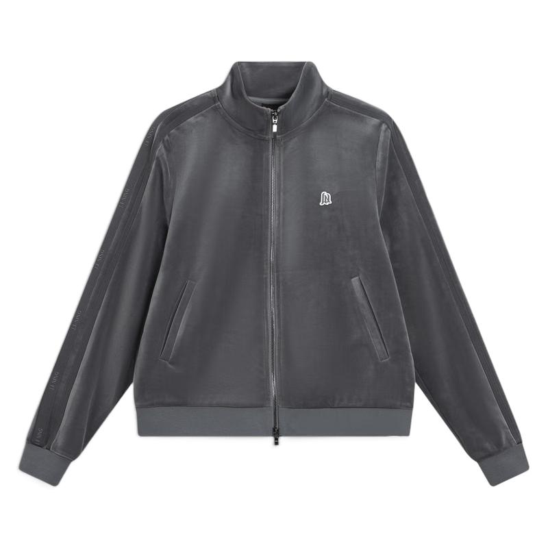 Li-Ning Women s Retro Fleece Stand Collar Cardigan XS