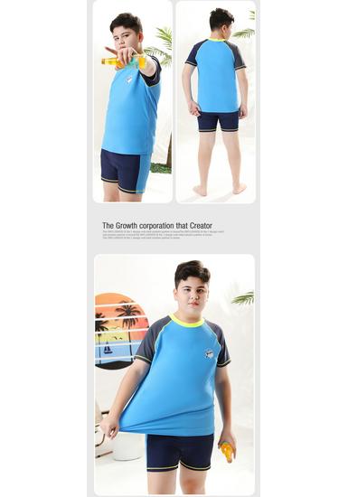 Plus Size Boys' Two-Piece Swimsuit for Kids - High Elasticity