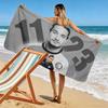 Hadj Moussa Print Beach Towel, Large Soft Quick Dry Towel for Beach Camping Swimming