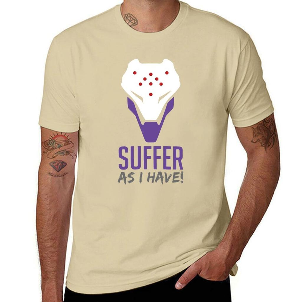 Ow2 Ramattra Suffer As I Have En Tshirt Anime Clothes Summer Tops Unisex Graphic T Shirts