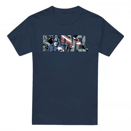 Captain America Mens Window T-Shirt