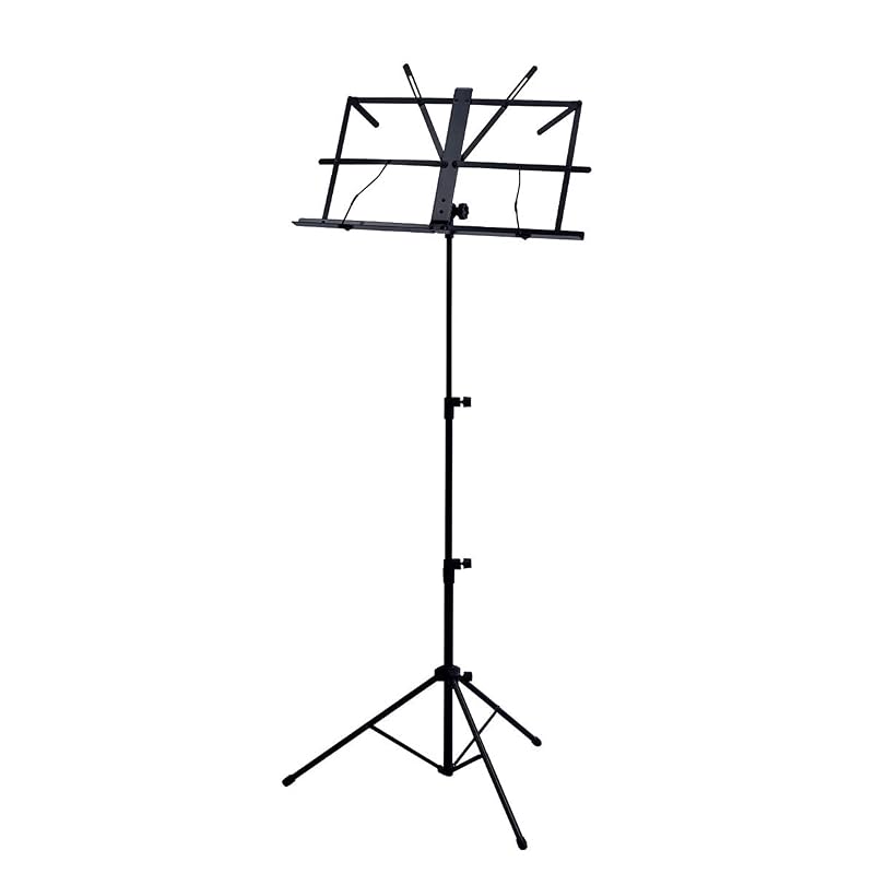 Kikutani Music Folding Lightweight Music Stand, Black, Portable MS-30