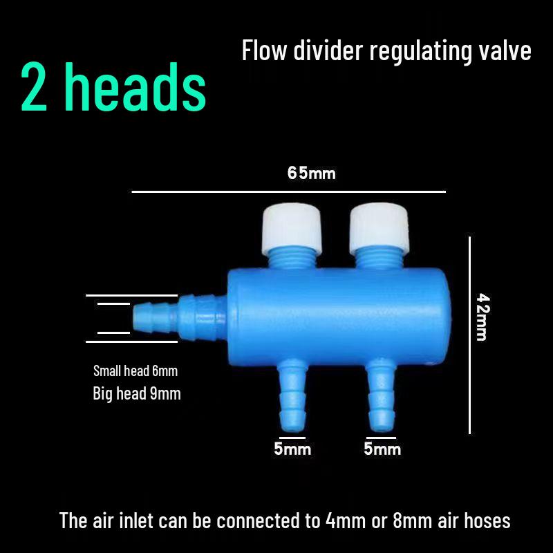 

Fish Tank Oxygen Pump Accessories: Adjustable Air Tube Connector and Splitter with Valve