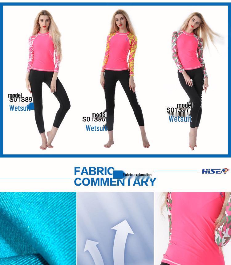 Women's Quick-Dry UV Protection Lycra Wetsuit for Surfing
